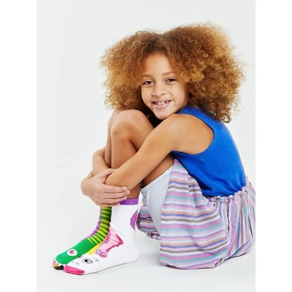 Pals Toddler Dragon & Unicorn Collectible Mismatched Socks BUY 2 GET 1 FREE
